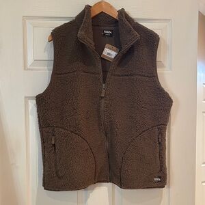 BNWT Eddie Bauer Sherpa Fleece Zip-Up Vest